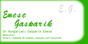 emese gasparik business card